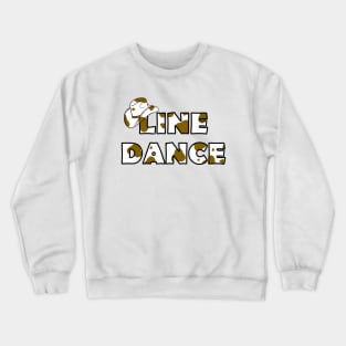 LINE Dance Brown Cow Spots Crewneck Sweatshirt